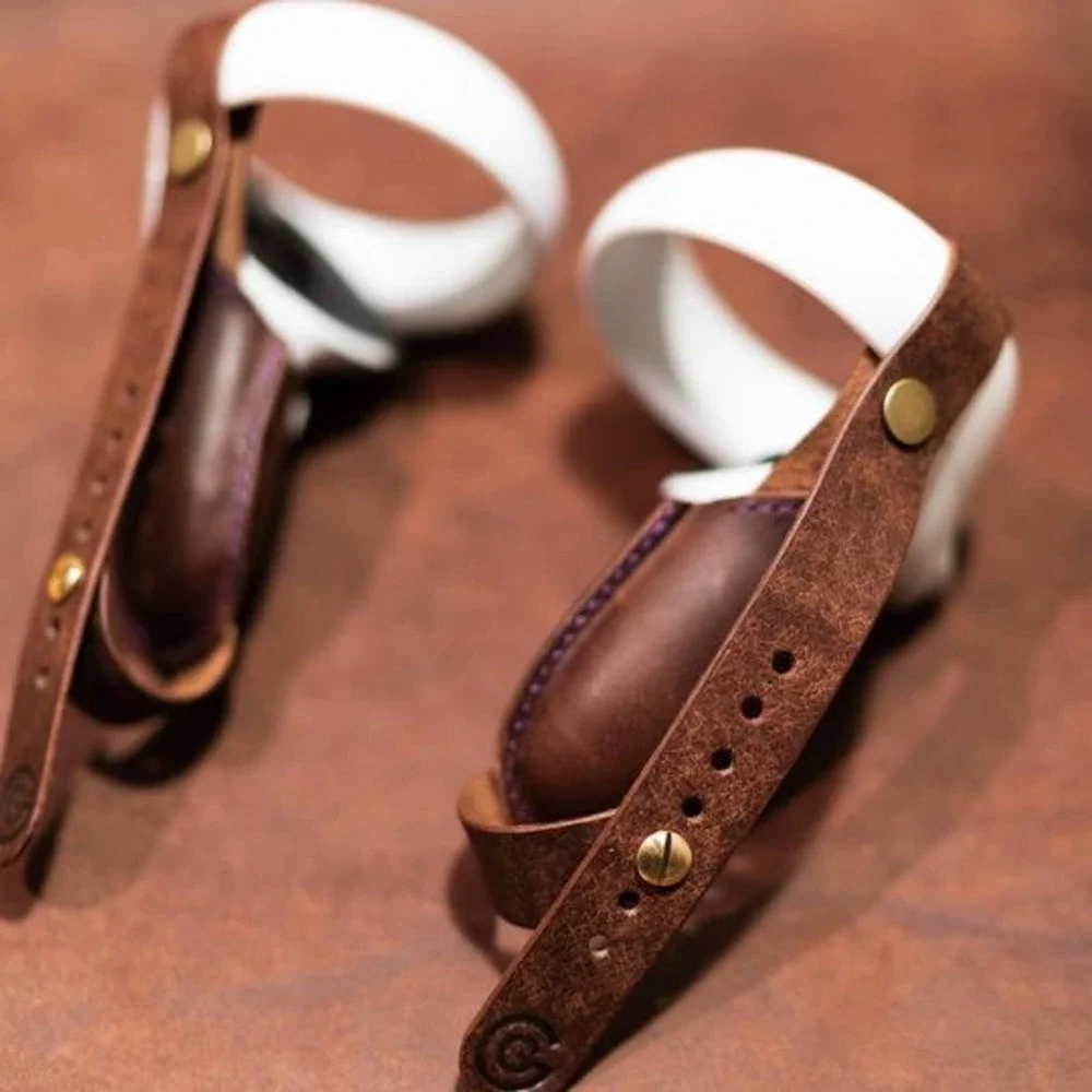 Oculus Quest 2 Custom Handmade Adjustable Leather Grip Straps